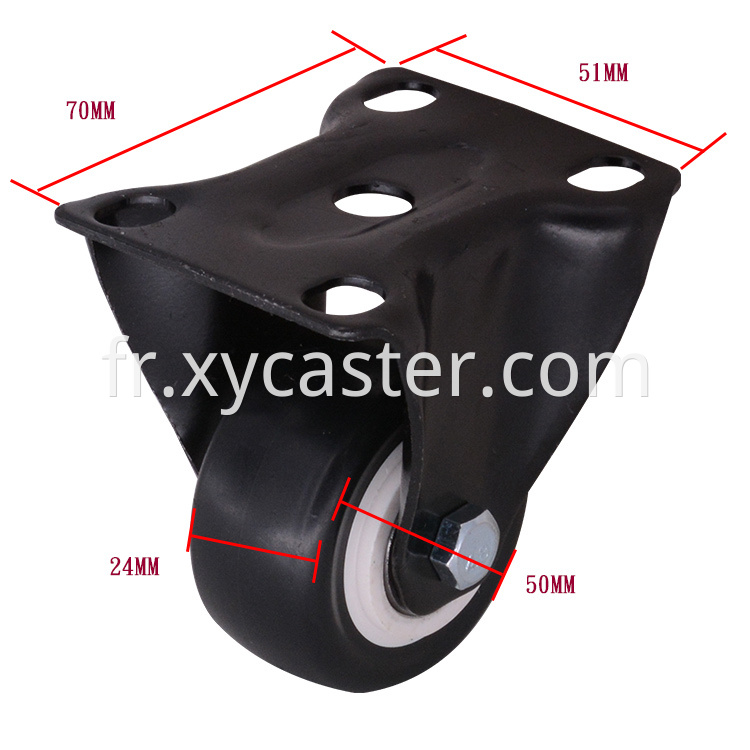 2 Inch Pvc Fixed Caster